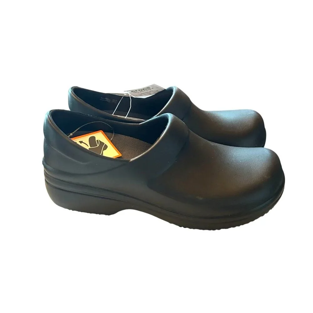 Crocs Women's Neria Pro II Clogs Slip Resistant Work Shoes Size 8 - Picture 3 of 8